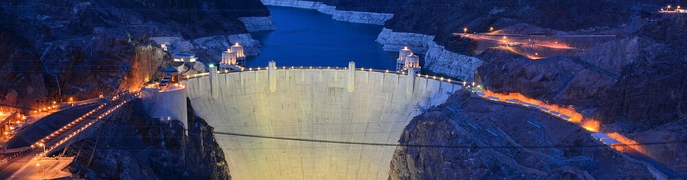Hoover Dam by night